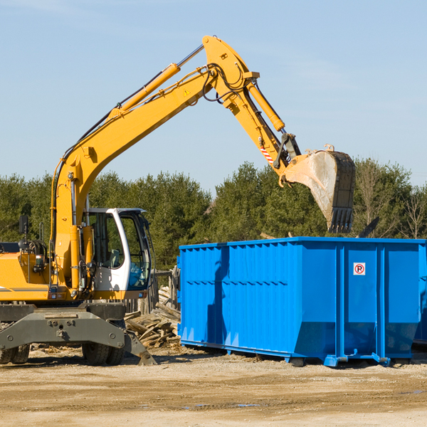 can i choose the location where the residential dumpster will be placed in Knierim Iowa